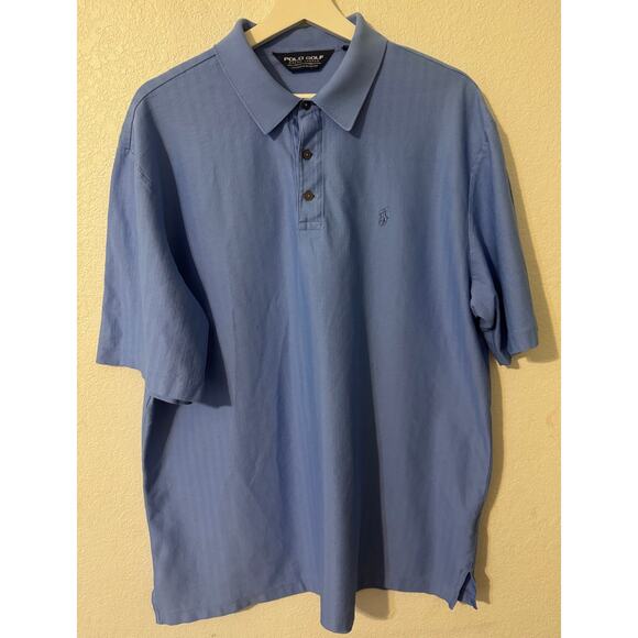 Polo Golf Men's 2 Placard Short Sleeve Polo Pima Cotton‎ Size XL - Picture 1 of 8